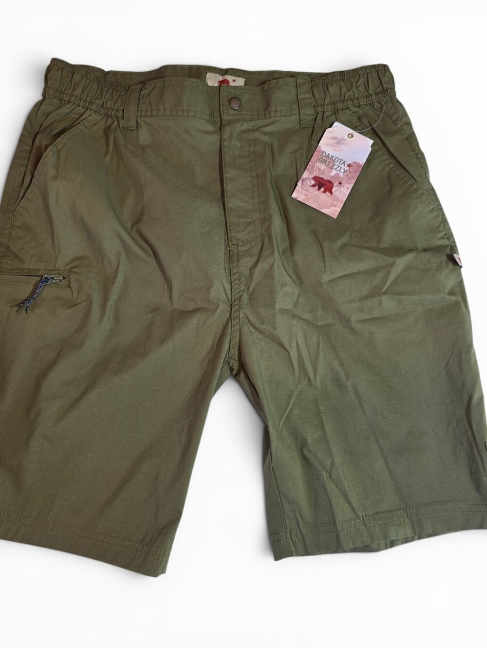 Dakota Grizzly Women's Olive Green Cargo Shorts NWT Size XL Roll Up Adventure